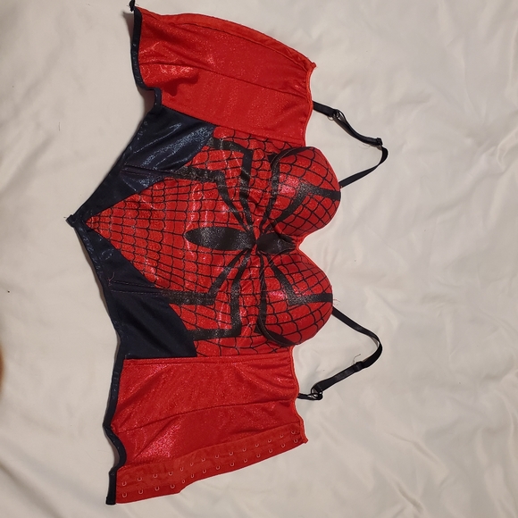 Spiderman Spidergirl halloween costume corset strapless - Picture 5 of 8